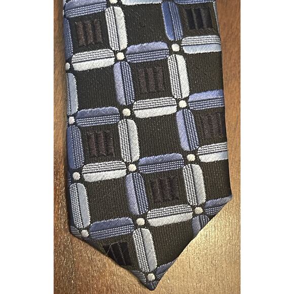 Cherskin Blue Gray 100% Polyester Men’s Neck Tie Made In China - Picture 6 of 9
